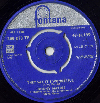 Johnny Mathis - Someone Vinyl Singles VINYLSINGLES.NL