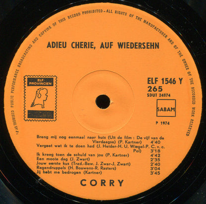 Corry - Adieu Chérie, Auf Wiedersehn (LP) 46596 Vinyl LP Goede Staat