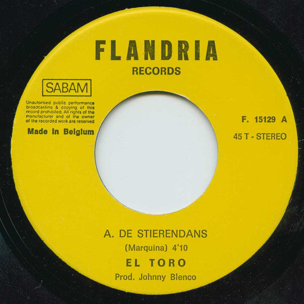 El Toro - De Stierendans 27700 Vinyl Singles VINYLSINGLES.NL