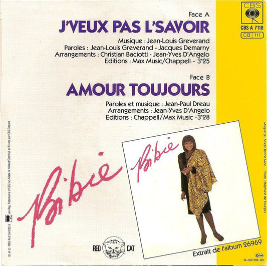 Bibie - J'veux Pas L'savoir