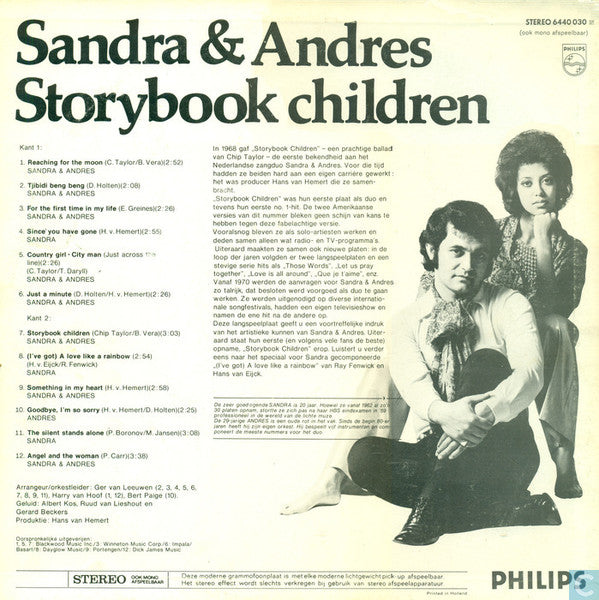 Sandra & Andres - Storybook Children (LP) 44513 Vinyl LP VINYLSINGLES.NL