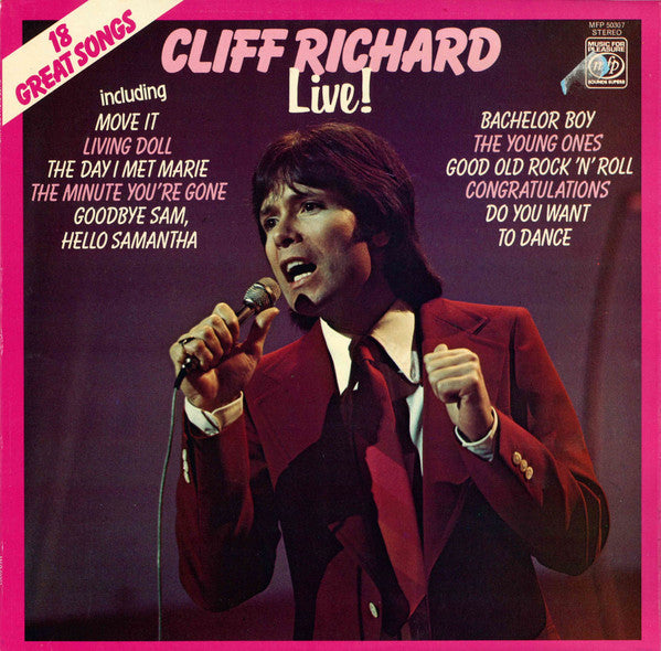 Cliff Richard - Live! (LP) Vinyl LP VINYLSINGLES.NL