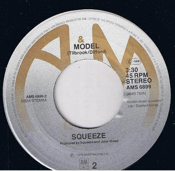 Squeeze - Cool For Cats Vinyl Singles Vinyl Very Good (VG) <br> Hoes Good Plus (G+)