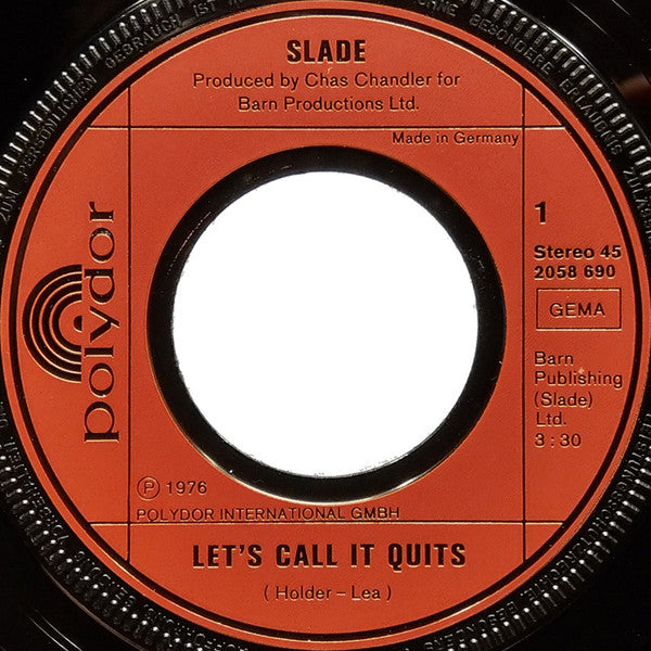 Slade - Let's Call It Quits 31281 Vinyl Singles Goede Staat