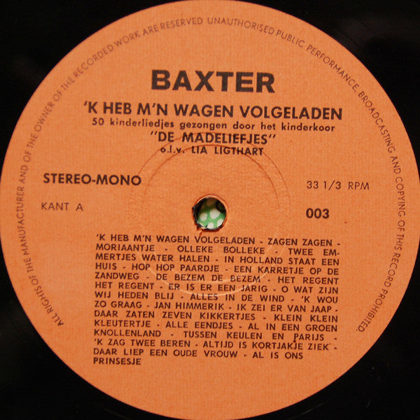 Kinderkoor De Madeliefjes - 'k Heb M'n Wagen Volgeladen (LP) 46470 Vinyl LP VINYLSINGLES.NL