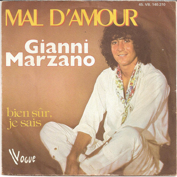 Gianni Marzano - Mal D'amour 27140 Vinyl Singles Goede Staat