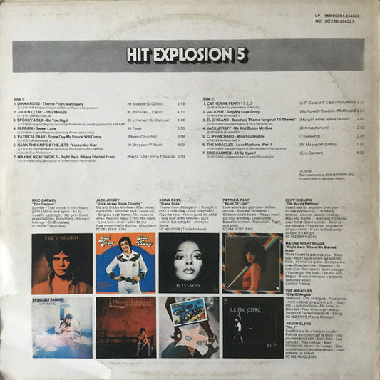 Various - Hit Explosion Vol. (LP) Vinyl LP Vinyl Zeer Goed / Hoesje Goed "VINYLSINGLES.NL"