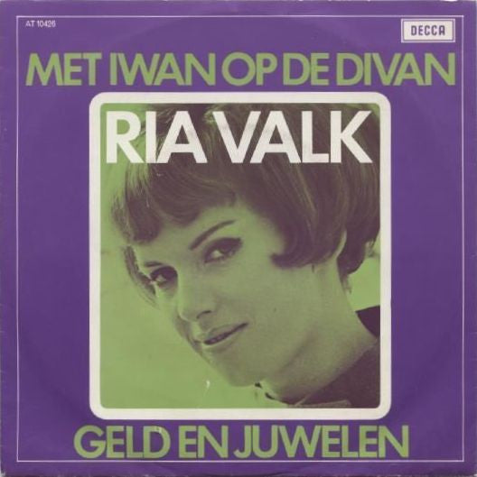 Ria Valk - Met Iwan Op De Divan Vinyl Singles Vinyl Very Good (VG) <br> Hoes Good Plus (G+)