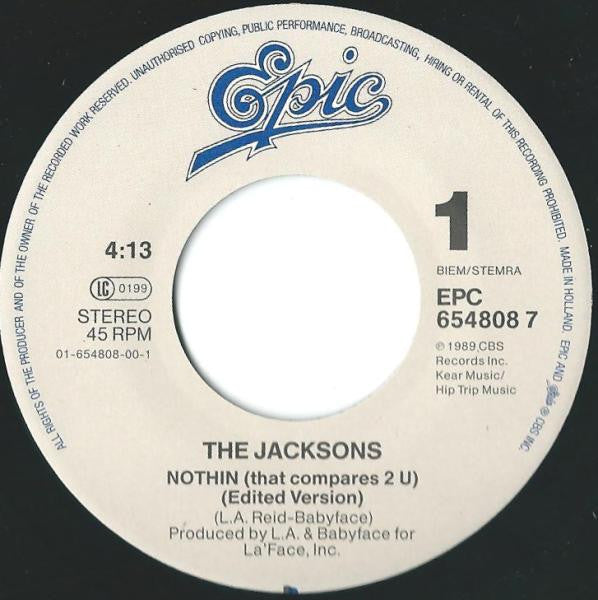 Jacksons - Nothin (That Compares 2 U) 39616 Vinyl Singles Goede Staat