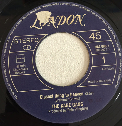 Kane Gang - Closest Thing To Heaven Vinyl Singles VINYLSINGLES.NL