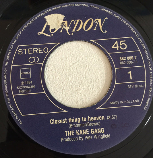 Kane Gang - Closest Thing To Heaven