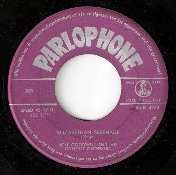 Ron Goodwin And His Orchestra - Elizabethan Serenade 13472 Vinyl Singles Goede Staat