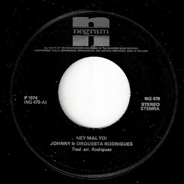 Johnny & Orquesta Rodrigues - Hey Mal Yo 10796 07296 09654 16426 Vinyl Singles VINYLSINGLES.NL