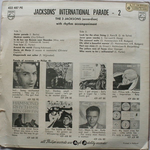 3 Jacksons - Jacksons' International Parade 2 (EP) 27305 Vinyl Singles EP Hoes: Redelijk
