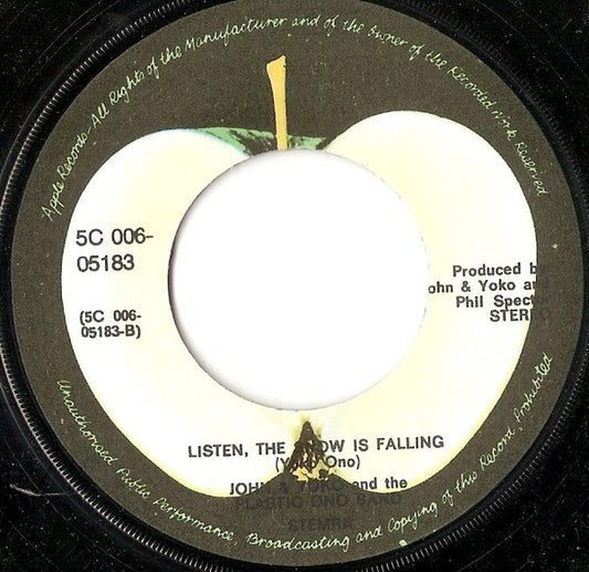 John & Yoko / The Plastic Ono Band With The Harlem Community Choir - Happy Xmas (War Is Over) Vinyl Singles Vinyl Zeer Goed / Hoesje Generic "VINYLSINGLES.NL"