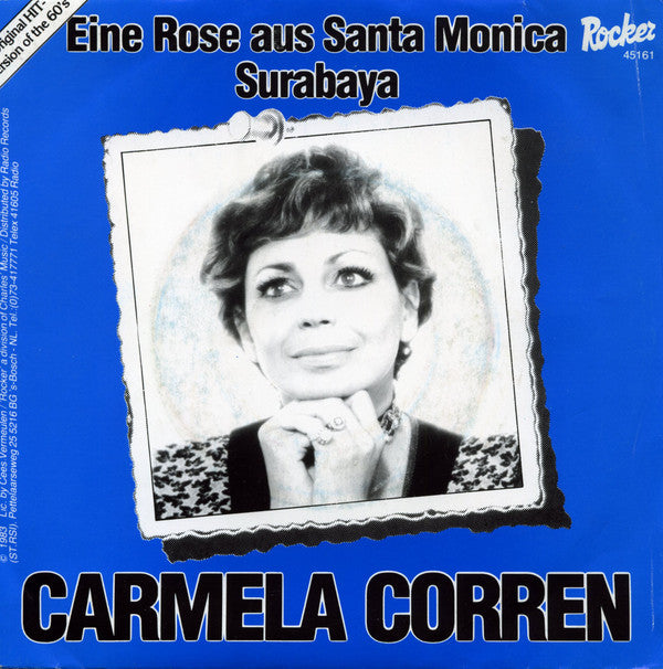 Carmela Corren - Eine Rose Aus Santa Monica 25158 Vinyl Singles VINYLSINGLES.NL