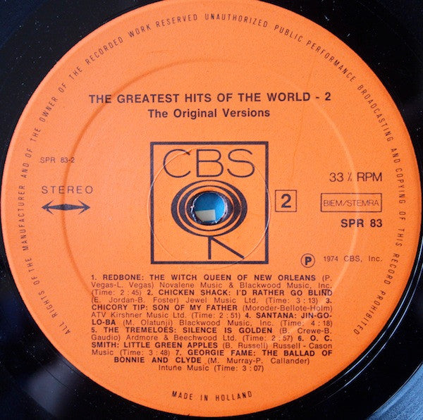 Various - The Greatest Hits Of The World - 2 (LP) 48308 Vinyl LP VINYLSINGLES.NL