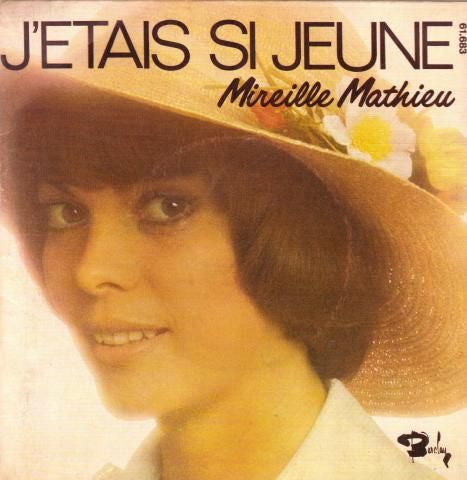 Mireille Mathieu - J'etais Si Jeune Vinyl Singles Vinyl Very Good (VG) <br> Hoes Good Plus (G+)