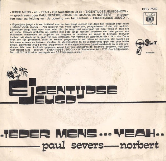 Paul Severs / Norbert - Ieder Mens