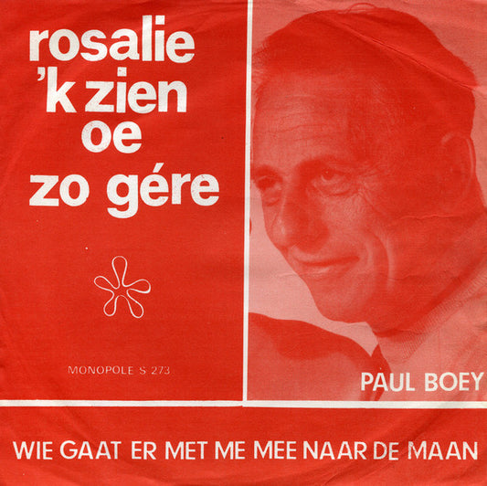 Paul Boey - Wie Gaat Er Met Me Mee Naar De Maan 11478 Vinyl Singles Goede Staat