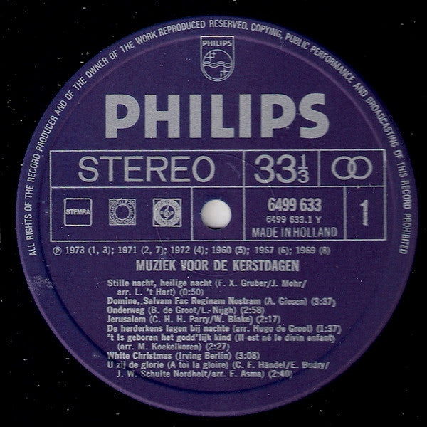 Various - Muziek Voor De Kerstdagen (LP) 40726