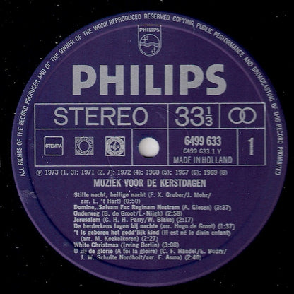 Various - Muziek Voor De Kerstdagen (LP) 40726