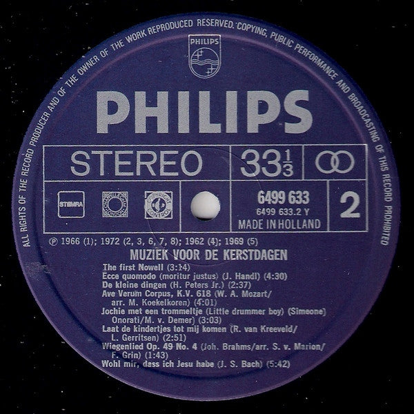 Various - Muziek Voor De Kerstdagen (LP) 40726