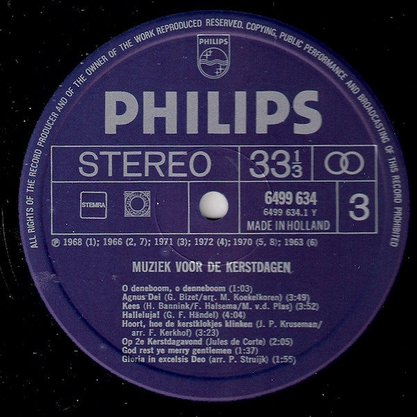 Various - Muziek Voor De Kerstdagen (LP) 40726