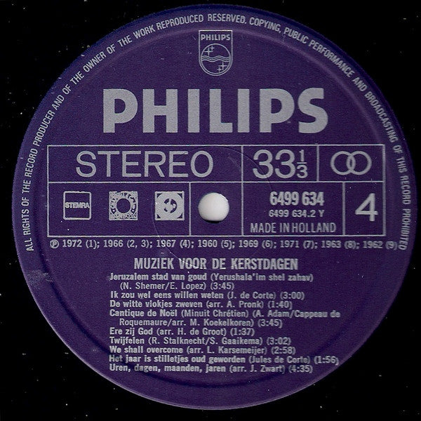 Various - Muziek Voor De Kerstdagen (LP) 40726