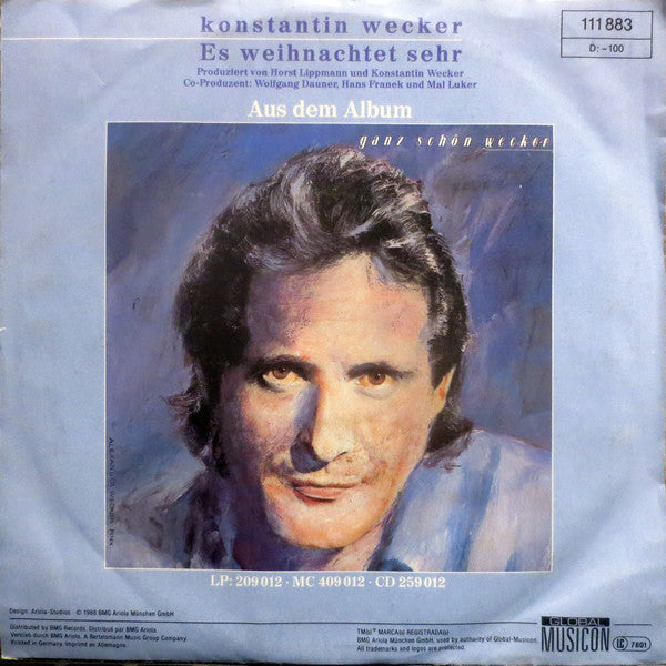 Konstantin Wecker - Es Weihnachtet Sehr 23461 Vinyl Singles Goede Staat