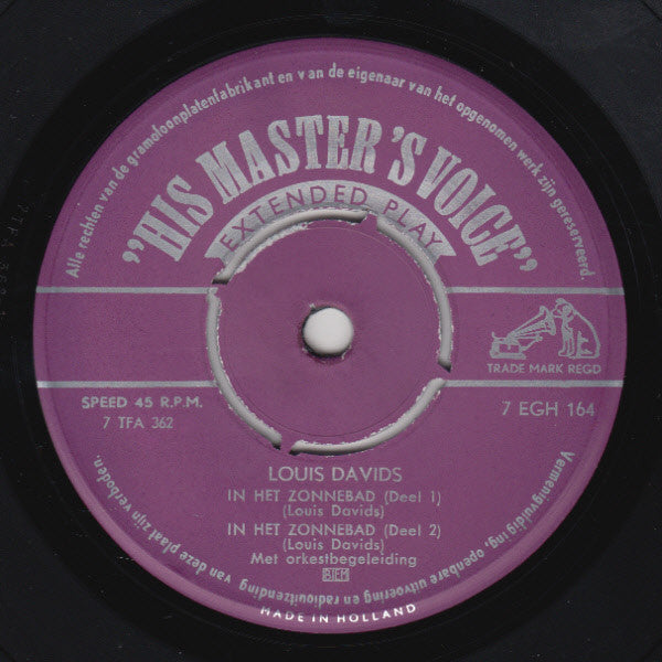Louis Davids - Zomertelegrammen (EP) Vinyl Singles EP VINYLSINGLES.NL