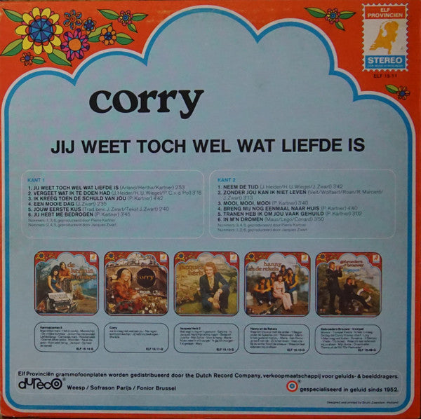 Corry - Jij Weet Toch Wel Wat Liefde Is (LP) 46602 Vinyl LP Goede Staat