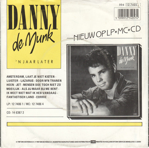 Danny de Munk - Amsterdam 02199 15490 Vinyl Singles Goede Staat