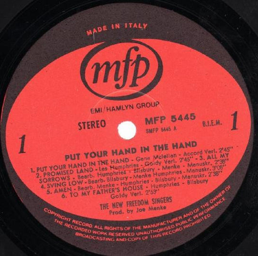 New Freedom Singers - Put Your Hand In The Hand (LP)