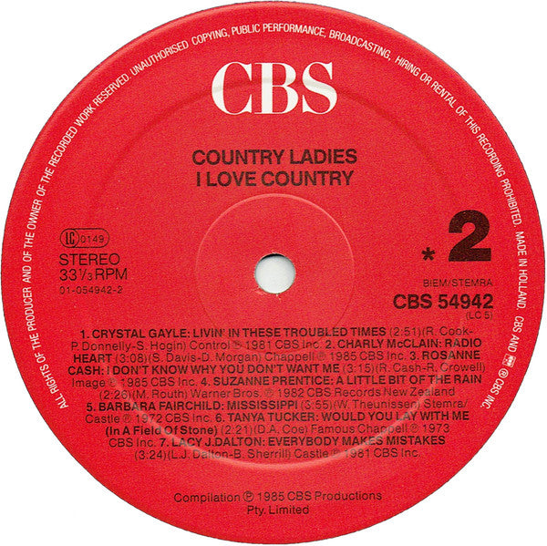 Various - Country Ladies - I Love Country (LP) 42560 Vinyl LP Goede Staat