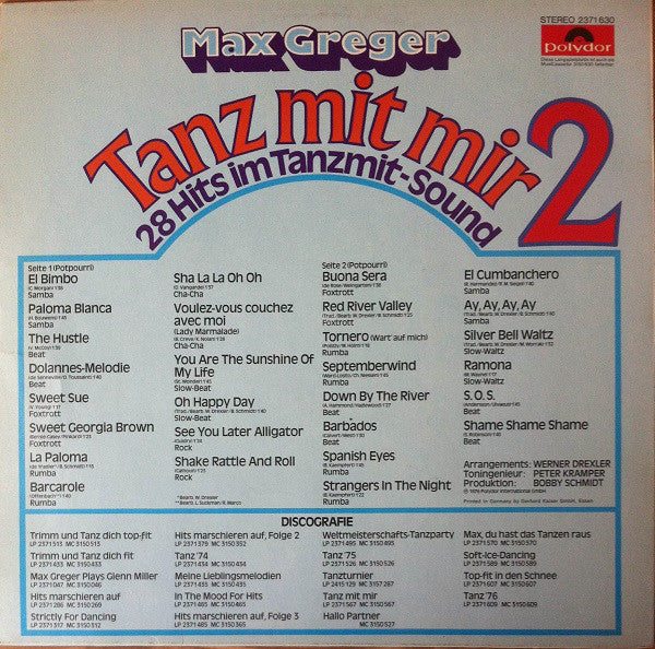 Max Greger - Tanz Mit Mir 2 (LP) Vinyl LP VINYLSINGLES.NL