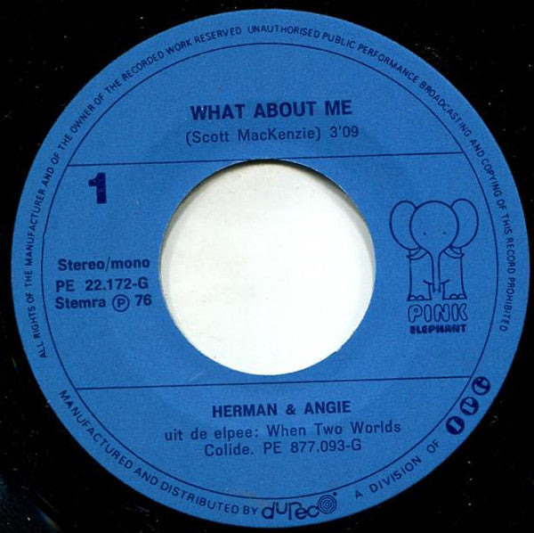 Herman & Angie - What About Me 28187 Vinyl Singles VINYLSINGLES.NL