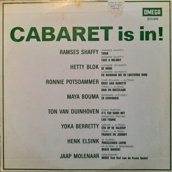 Various - Cabaret Is In! (LP) 46415 Vinyl LP Goede Staat