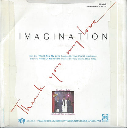 Imagination - Thank You My Love 31277 Vinyl Singles VINYLSINGLES.NL
