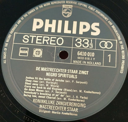 Mastreechter Staar - Zingt Negro Spirituals (LP) 40711 Vinyl LP Goede Staat