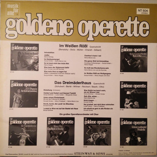 Various - Im Weißen Rössl - Das Dreimäderlhaus (LP) Vinyl LP Vinyl Zeer Goed / Hoesje Goed "VINYLSINGLES.NL"