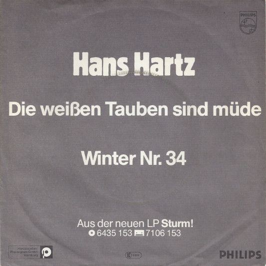 Hans Hartz - Die Weißen Tauben Sind Müde 43229