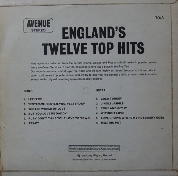 Unknown Artist - England's Top Twelve (LP) 41234 Vinyl LP VINYLSINGLES.NL