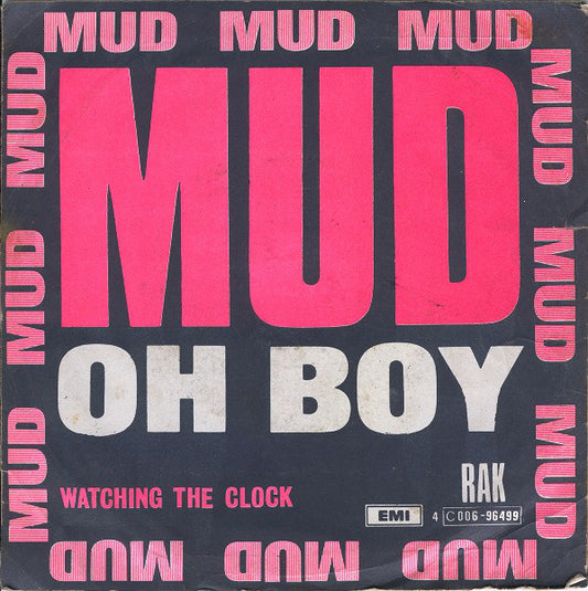 Mud - Oh Boy Vinyl Singles Vinyl Very Good (VG) <br> Hoes Good Plus (G+)