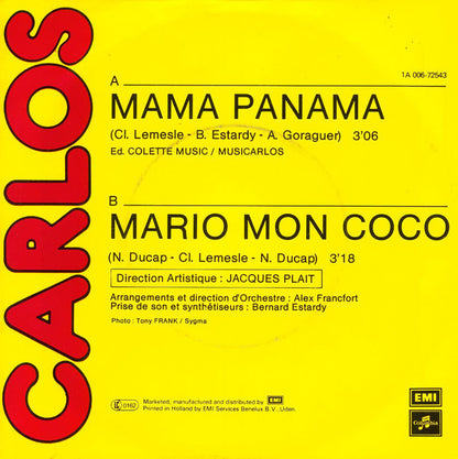 Carlos - Mama Panama 19354 Vinyl Singles Goede Staat