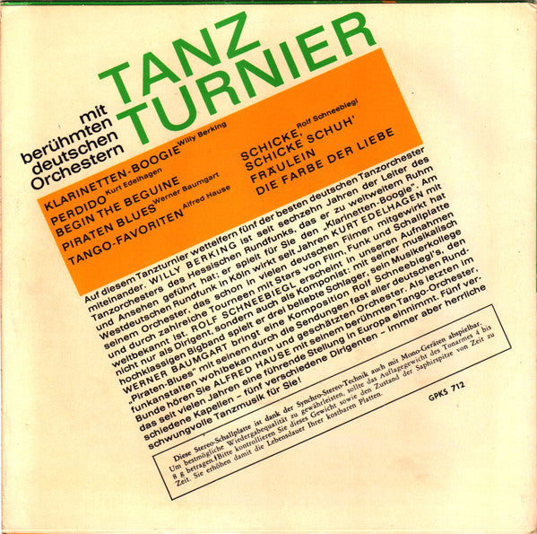 Various - Tanzturnier 16757 Vinyl Singles Goede Staat