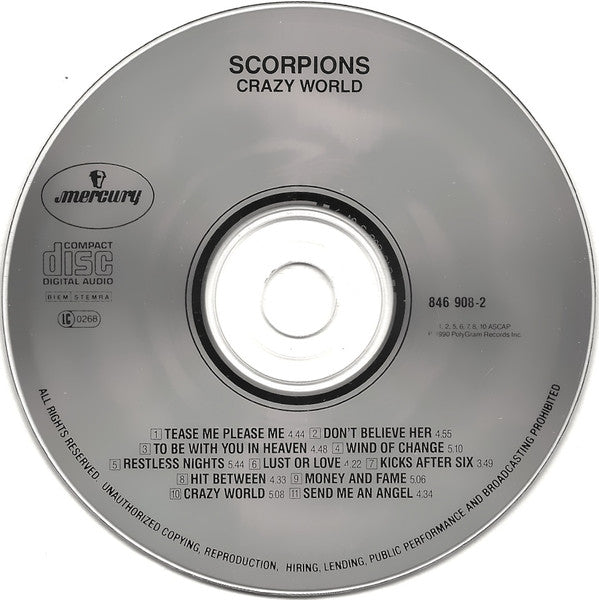 Scorpions - Crazy World (CD) Compact Disc Goede Staat