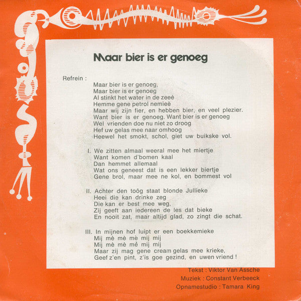 Zingende Melkboer - Maar Bier Is Er Genoeg 29931 Vinyl Singles VINYLSINGLES.NL