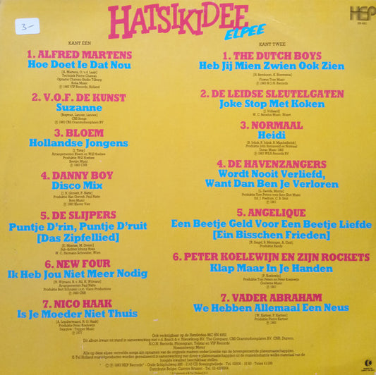 Various - Hatsikidee Elpee (LP) 52412 Vinyl LP Vinyl Zeer Goed / Hoesje Goed "VINYLSINGLES.NL"