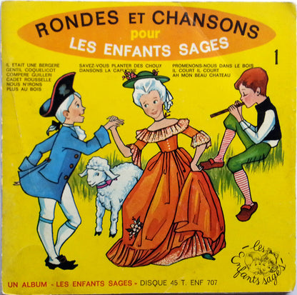 Jany Sylvaire - Rondes Et Chansons Pour Les Enfants Sages * Vinyl Singles Vinyl Very Good (VG) <br> Hoes Good Plus (G+)